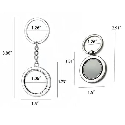 Custom Logo Metal Round Keychain Promotional Gift