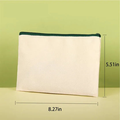 Blank DIY Craft Canvas Pencil Pen Case
