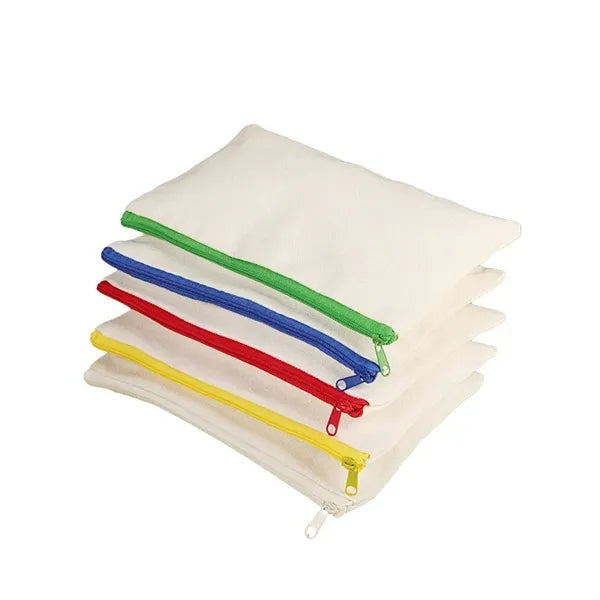 Blank DIY Craft Canvas Pencil Pen Case