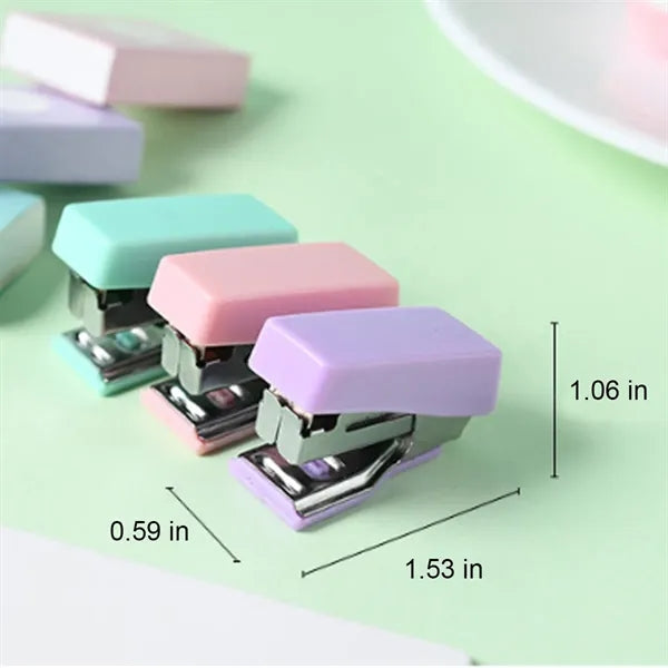 Mini Non-Slip Portable Stapler with Tail Staple Remover