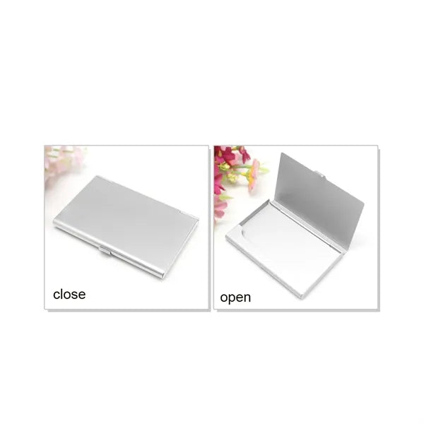 Portable Carry-On Aluminum Alloy Business Card Holder