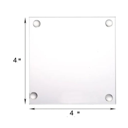 4" Square Glass Coasters