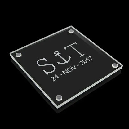 4" Square Glass Coasters