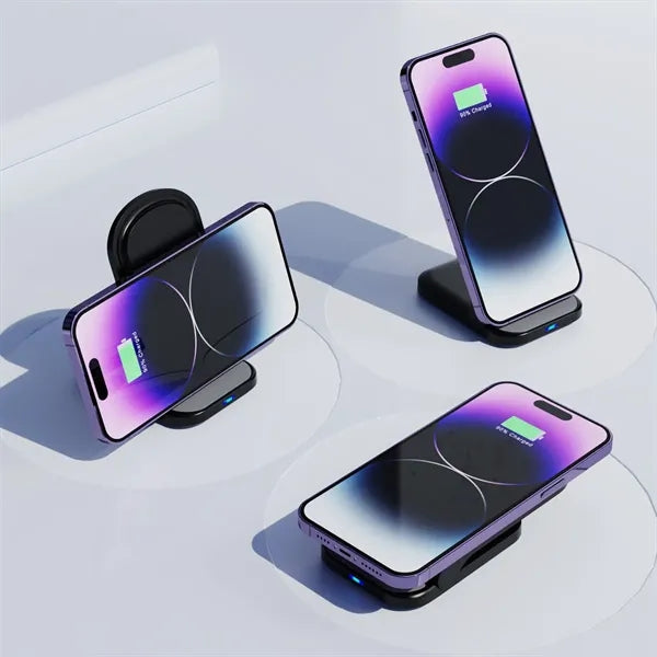 LED Indicator Anti-Slip 15W Fast Wireless Charger Stand