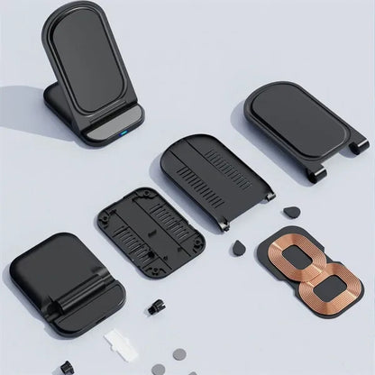 LED Indicator Anti-Slip 15W Fast Wireless Charger Stand