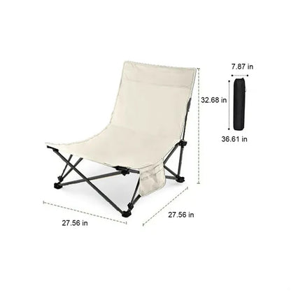 Portable Beach Leisure Low Foot Chair for Sitting and Lying