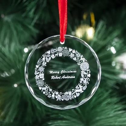 3 Inch Christmas Crystal Ornament