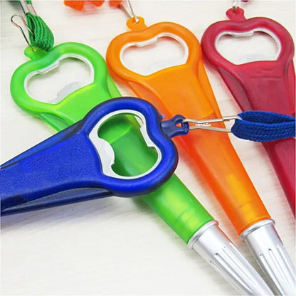 Twist-Top Ballpoint Pen with Bottle Opener and 15" Lanyard
