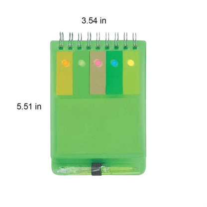 Minimalist Portable PP Cover Vertical Spiral Notebooks
