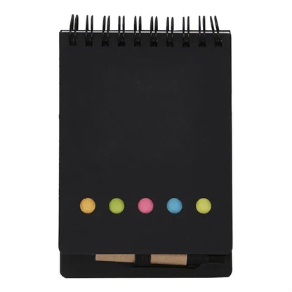 Mounted Paper Cover Book Set with Sticky Notepad Index Tabs