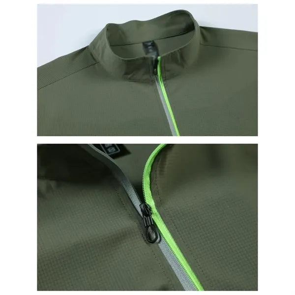 Quick dry casual running slim fit mock neck polo shirts