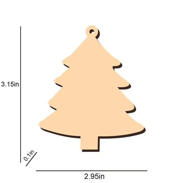 DIY Hand-Painted Wooden Christmas Decoration
