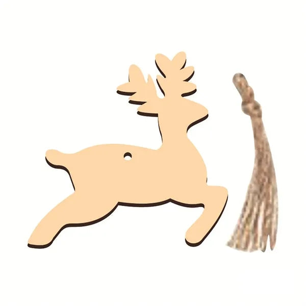 DIY Hand-Painted Wooden Christmas Decoration