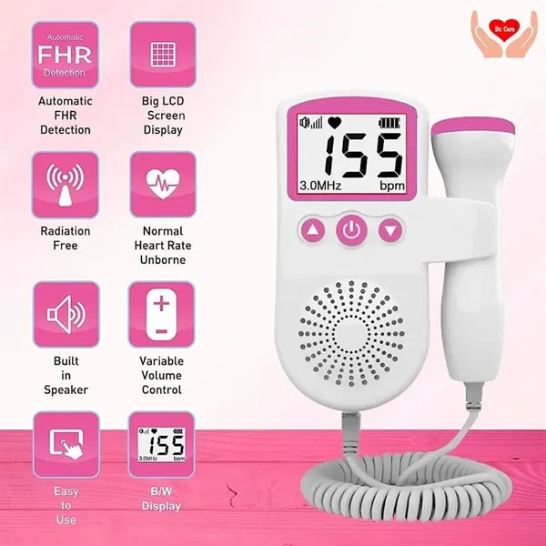 Handheld Portable Highly Sensitive Probe Home Fetal Doppler