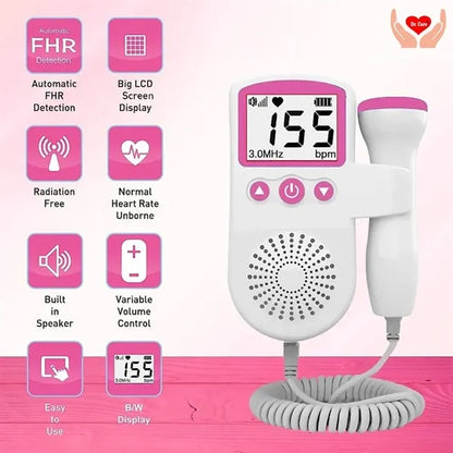 Handheld Portable Highly Sensitive Probe Home Fetal Doppler