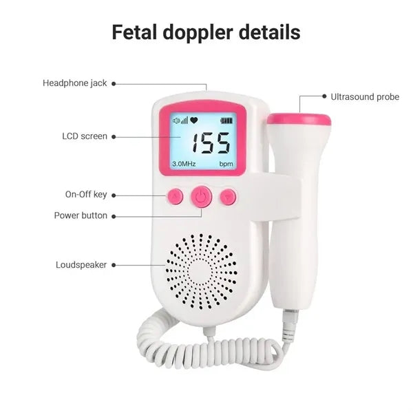 Handheld Portable Highly Sensitive Probe Home Fetal Doppler