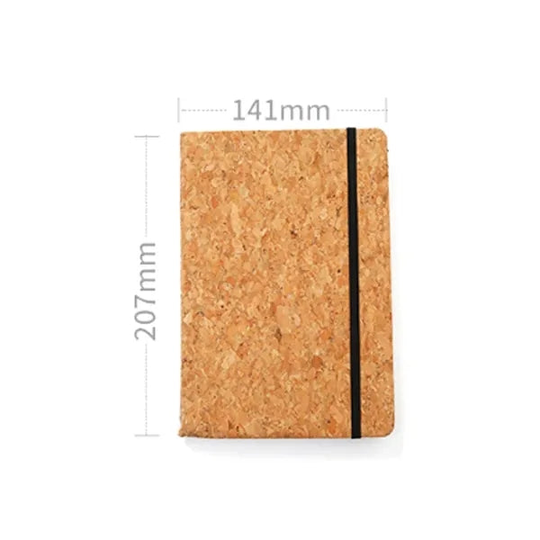 A5 Eco-Friendly Cork Journal with Elastic Closure