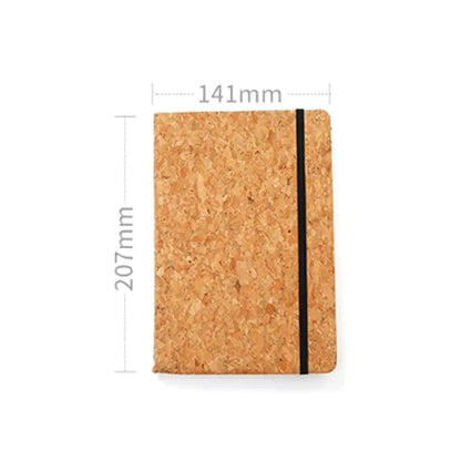 A5 Eco-Friendly Cork Journal with Elastic Closure
