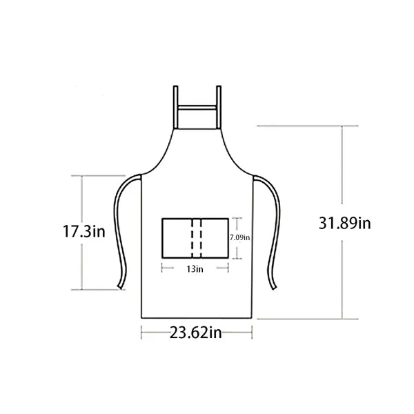 Waterproof Oil-Proof And Plain Apron In Kitchen