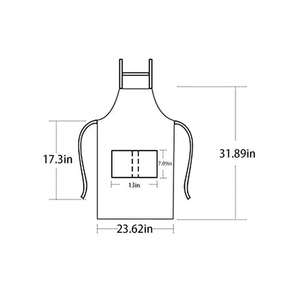 Waterproof Oil-Proof And Plain Apron In Kitchen