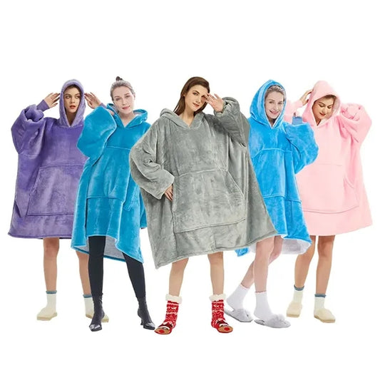Wearable Blanket Hoodie for Adults Oversized Sweatshirt