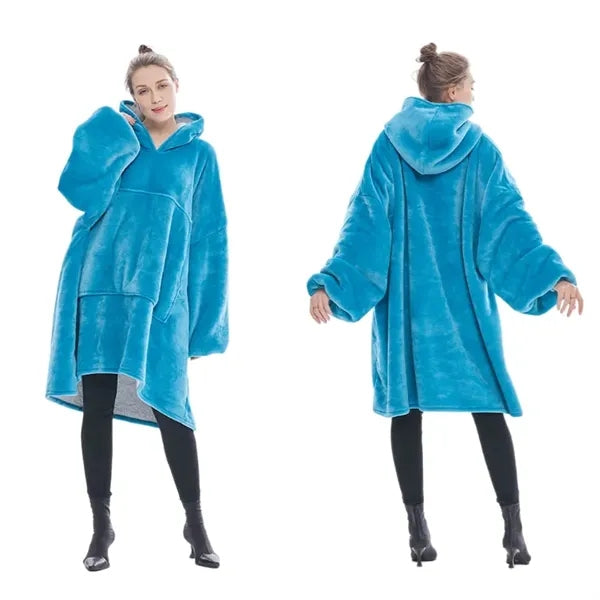 Wearable Blanket Hoodie for Adults Oversized Sweatshirt