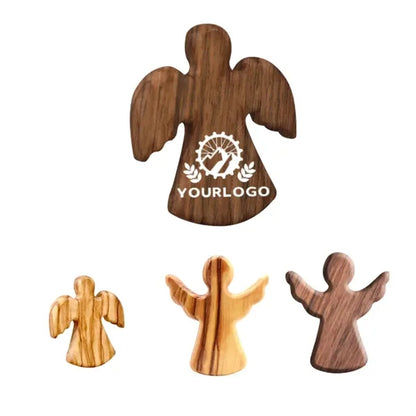 Olive Wood Guardian Angel