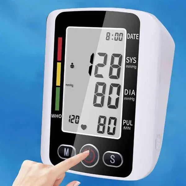 Digital Blood Pressure Monitor Machine with Upper Arm Cuff