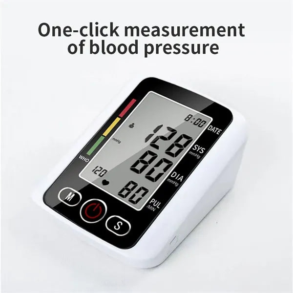 Digital Blood Pressure Monitor Machine with Upper Arm Cuff