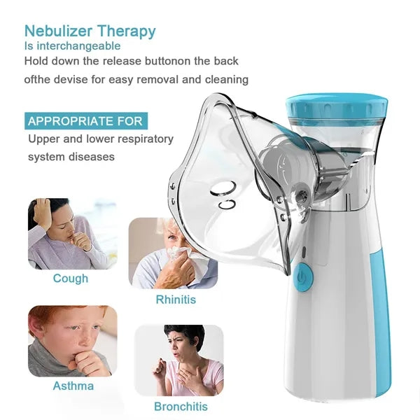 Ultrasound Efficient Portable Silent Home Nebulizer Therapy