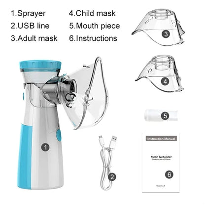 Ultrasound Efficient Portable Silent Home Nebulizer Therapy