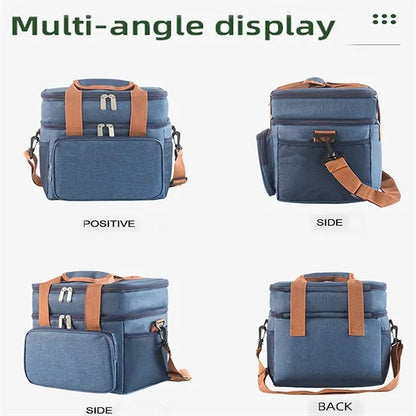 Portable Thick Double-Layer Picnic Camping Insulation Bag