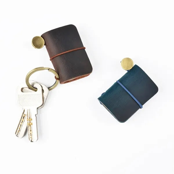 Pocket-Sized Refillable Genuine Leather Travelers Notebook