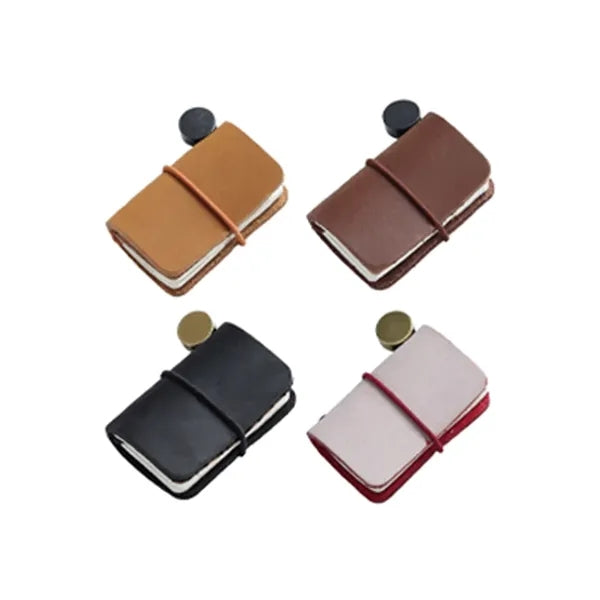 Pocket-Sized Refillable Genuine Leather Travelers Notebook