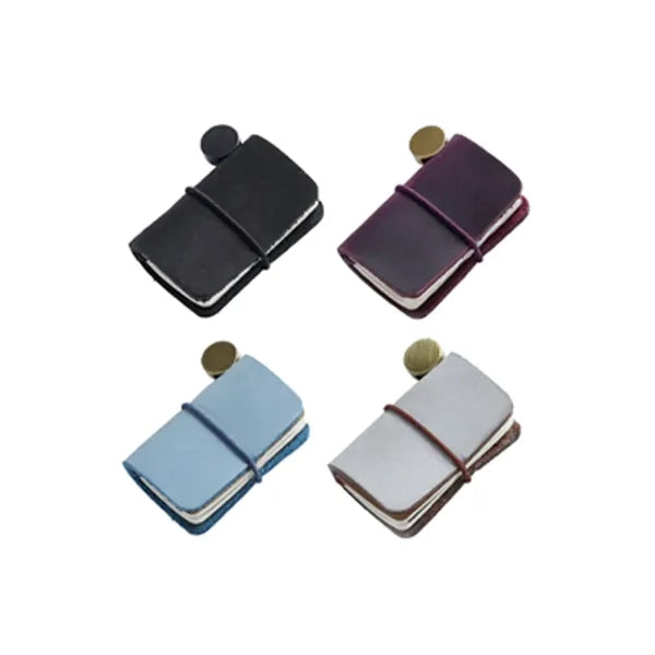 Pocket-Sized Refillable Genuine Leather Travelers Notebook