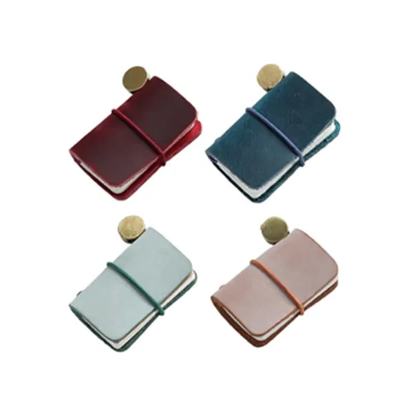 Pocket-Sized Refillable Genuine Leather Travelers Notebook