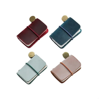Pocket-Sized Refillable Genuine Leather Travelers Notebook