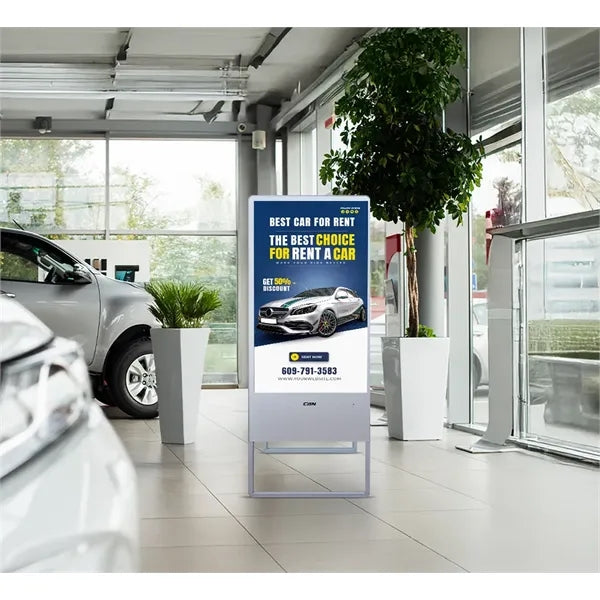 Portable LED Digital Display Signage with Floor Stand 32inch