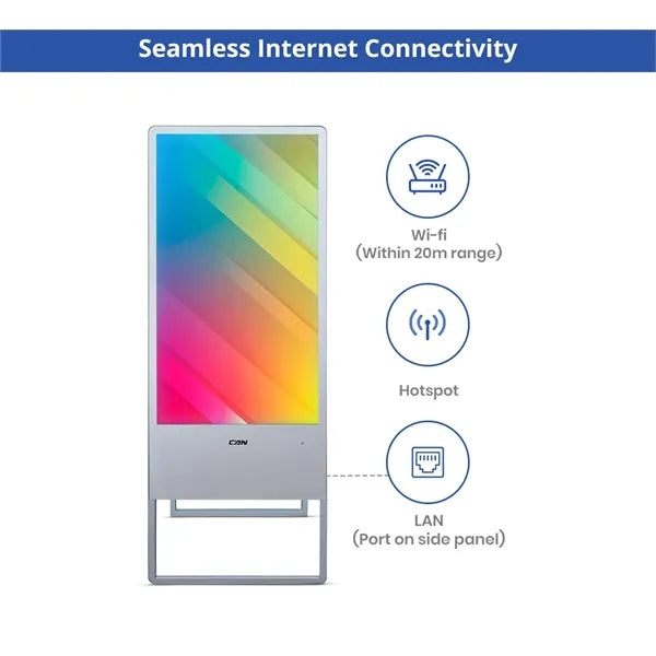 Portable LED Digital Display Signage with Floor Stand 32inch
