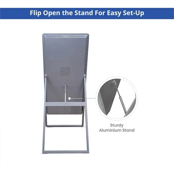 Portable LED Digital Display Signage with Floor Stand 32inch