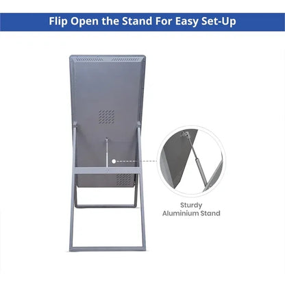 Portable LED Digital Display Signage with Floor Stand 32inch