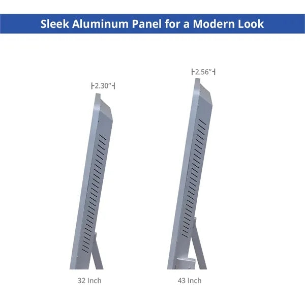 Portable LED Digital Display Signage with Floor Stand 32inch