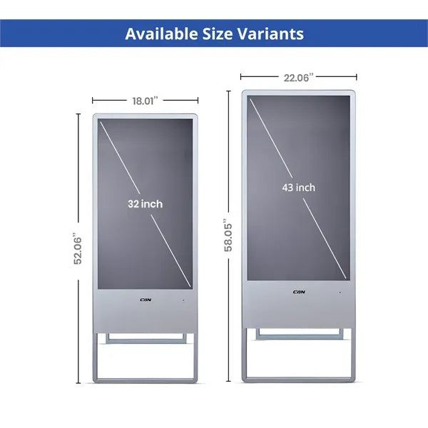 Portable LED Digital Display Signage with Floor Stand 32inch
