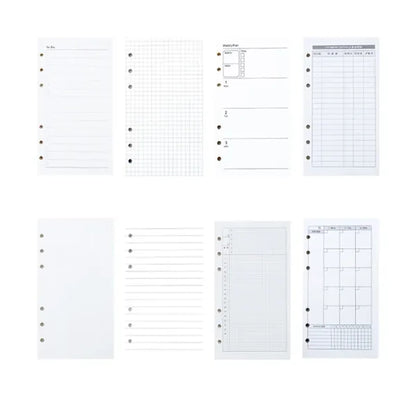 A6 PU Leather Refillable Notebook with Stick and Card Slots
