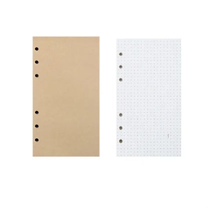 A6 PU Leather Refillable Notebook with Stick and Card Slots