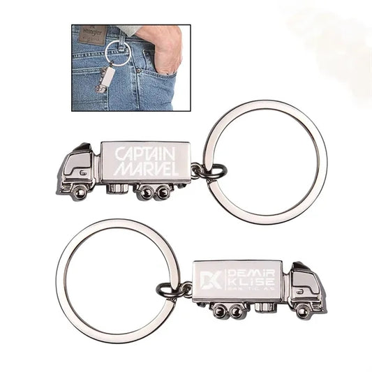 metal truck keychain