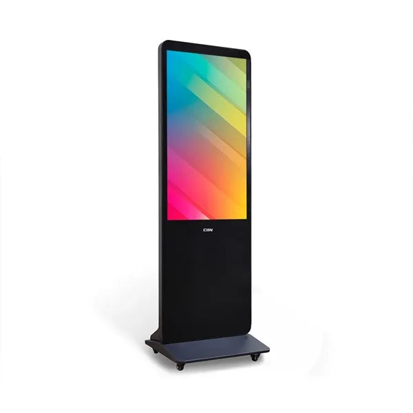 Portable LED Digital Display Signage with Wheels 55 Inch