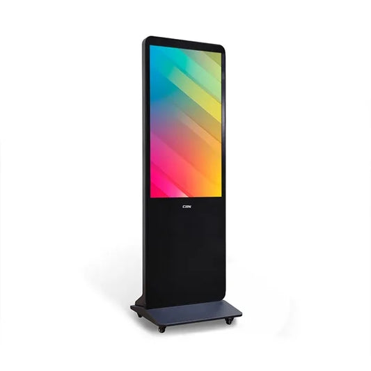 Portable LED Digital Display Signage with Wheels 55 Inch