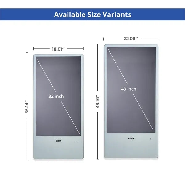 Portable LED Wall Mount Digital Display Signage 32Inch