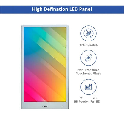 Portable LED Wall Mount Digital Display Signage 32Inch
